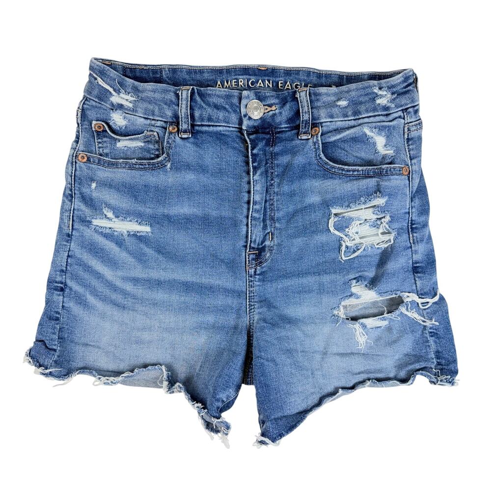 American Eagle Super Stretch Distressed Denim Cutoff Shorts Women’s Size 6